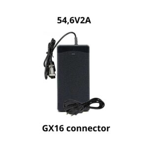 Chargeur 54,6V2A connecteur GX16